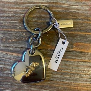 Coach Keychain with Coach Logo